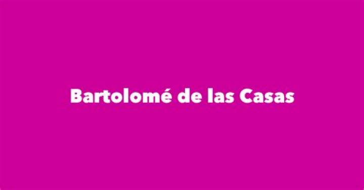Bartolomé De Las Casas Biography